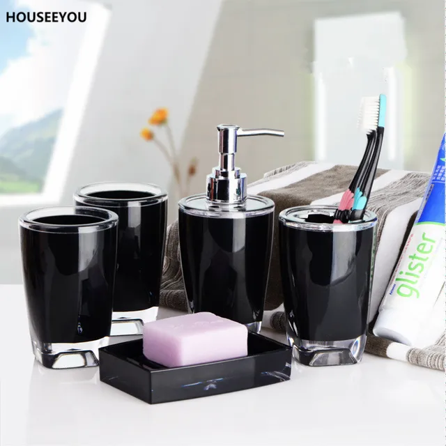 5pcsset bathroom wedding gift at home supplies acrylic bathroom accessories kit wash soap dish - Bathroom Accessories Kit 5pcsset bathroom wedding gift at home supplies acrylic bathroom accessories kit wash soap dish - Bathroom Accessories Kit