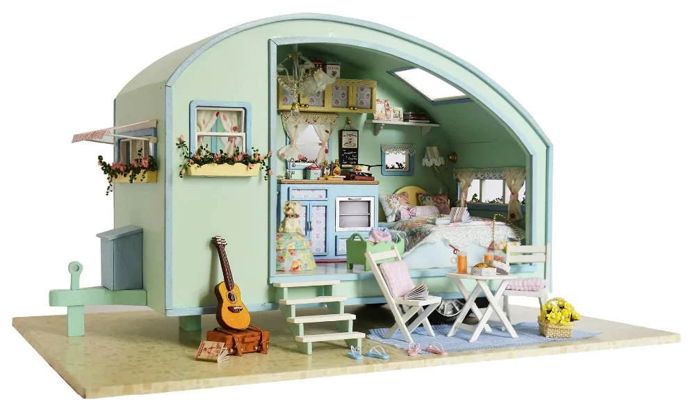 Online Buy Wholesale wood dollhouse kits from China wood dollhouse kits
