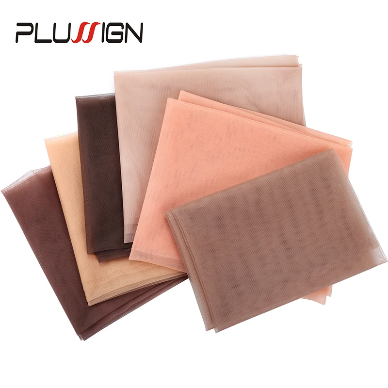 1Yard Cheap Swiss Lace For Making Wig Transparent Begie Light Brown