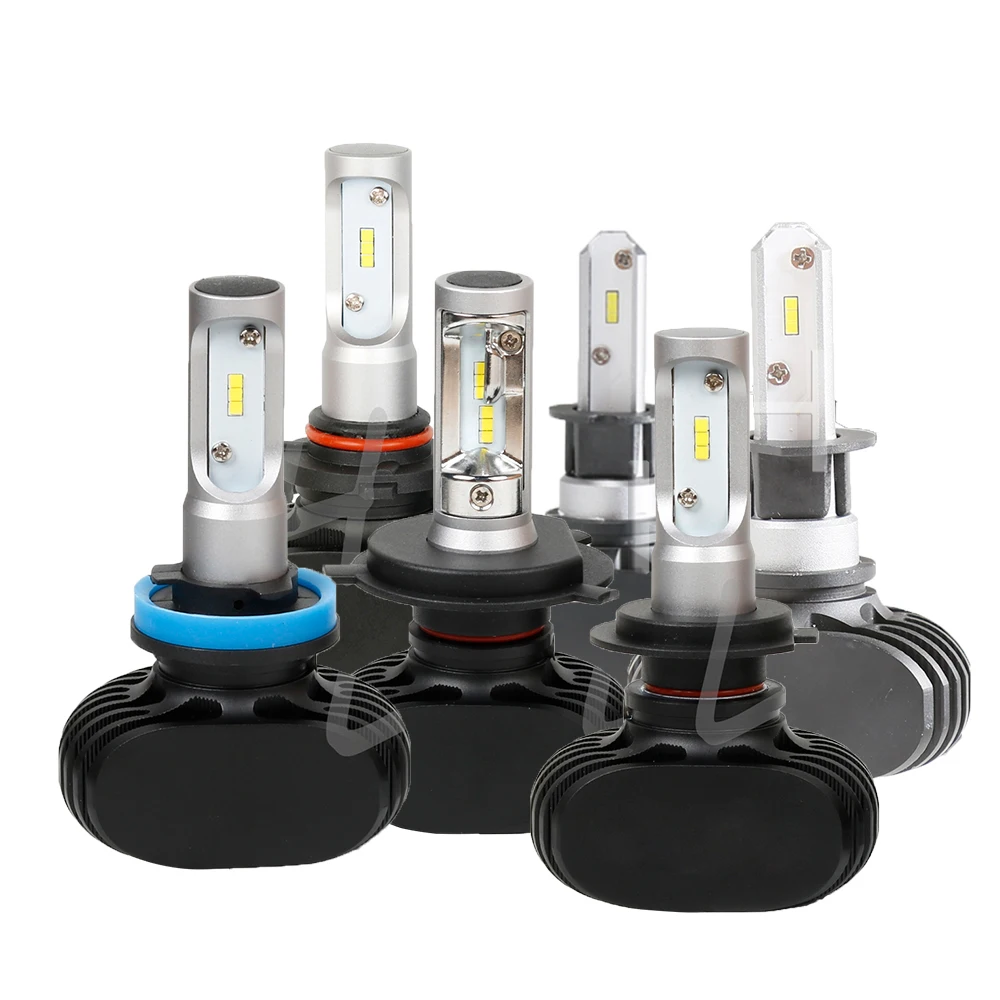 

Car Headlights H1 Led H3 S1 8000LM White Light Bulb H4 H7 H8 H9 H11 9005 9006 Automobiles Headlamp 6500K led 12v Fog Lamps
