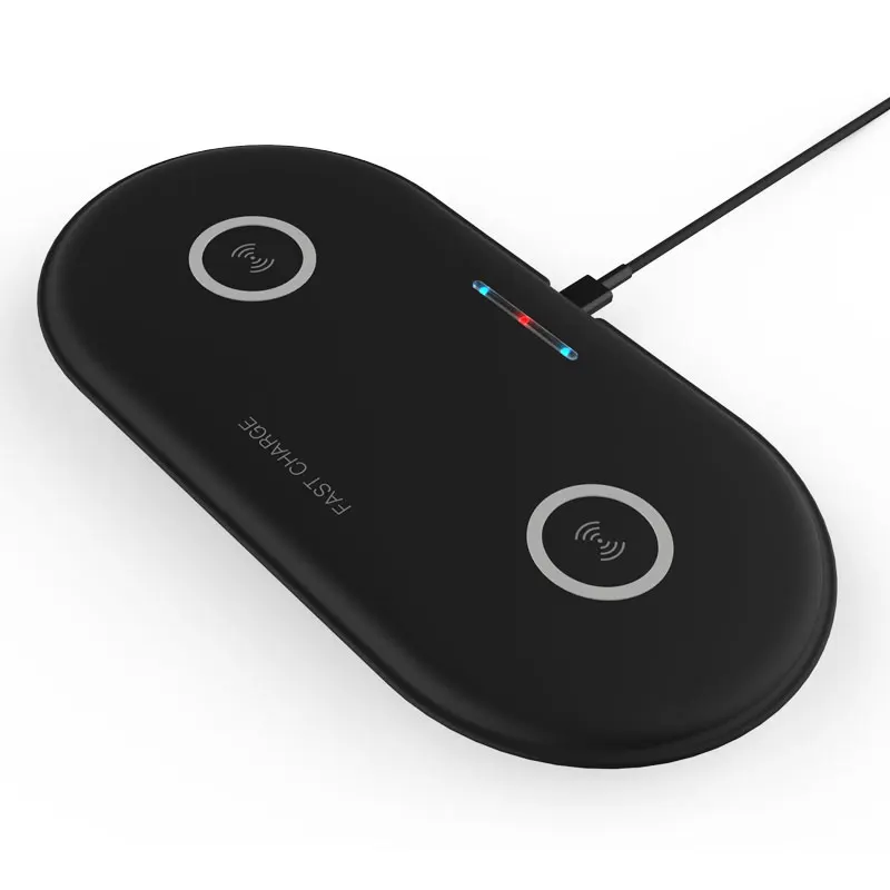 

Wireless Charger Dual Seat Qi Wireless Charger for iPhone X Fast Charging Wireless Charging pad Desktop Charger for Samsung s9