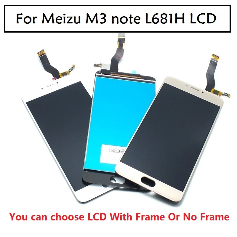 Meizu m3 ملاحظة شاشة الكريستال السائل محول الأرقام اللمس قطع غيار الشاشة الهاتف المحمول 5.5 \
