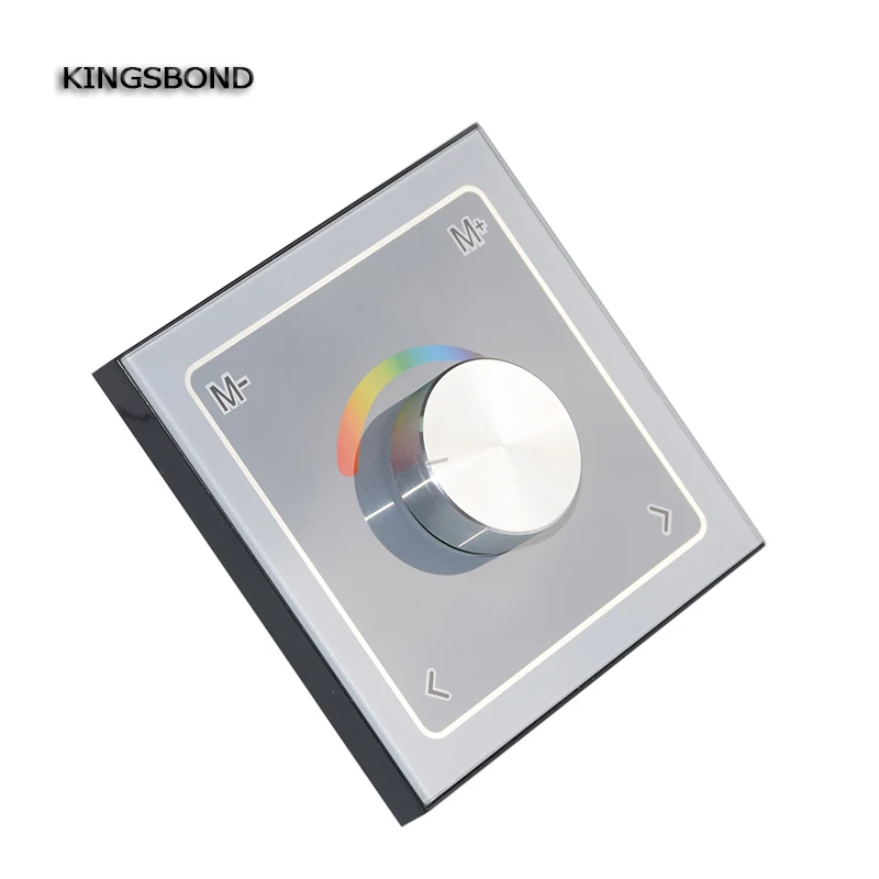 

TM01 DC12V 24V knob switch led controller for 3528 5050 RGB led strip 11 modes wall mounted output 3 channel 4A/channel