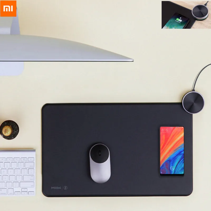 

Original Xiaomi MIIIW Mouse Pad Smart Qi Standard Support Mi Mix2S Wireless Charging Mousepad RGB Light Mouse Pad ABS Mouse Mat