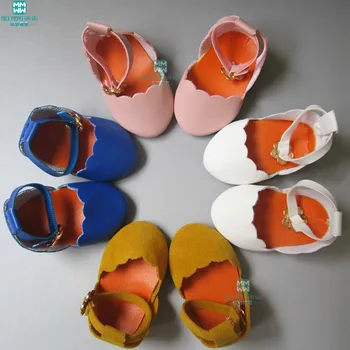 

7cm Fashion doll shoes for 18 inch 45CM Girls doll leather shoes for Children's birthday holiday gift
