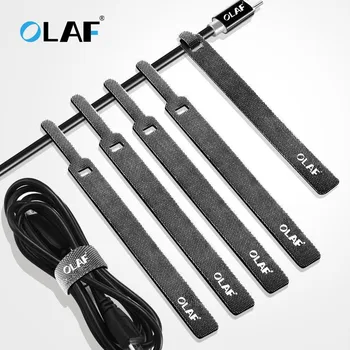 

OLAF Cable Winder Organizer Wire Clip Cable Management for Micro USB Type C Earphone Mouse USB Cable Holder Protector for iPhone