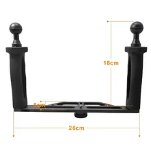 SHOOT DIY Handheld Stabilizer for GoPro Hero 5 4 3 SJCAM SJ4000 Xiaomi Yi 4K Stabilizer for Nikon DSLR Camera Dome Port