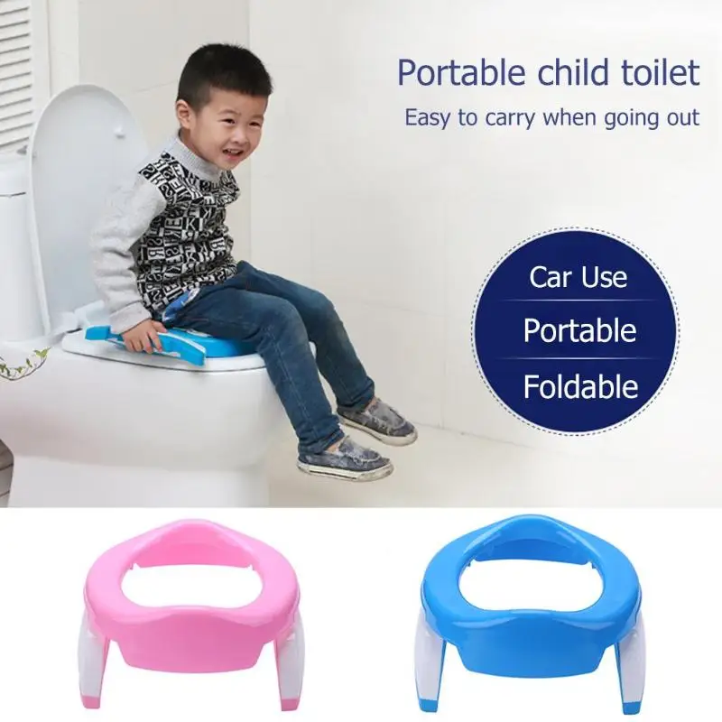 Детское пластиковое туалетное сиденье для младенцев, портативное детское складное кресло