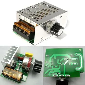 

New Electric Unit High quality 4000W 220V AC SCR Voltage Regulator Dimmer Electric Motor Speed Controller NEW