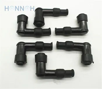 

6pcs/lot 90 degree SPARK PLUG CAP Spark Plug Cap 90 degree w/ Rubber Boots Motorcycle for Honda 70 90 110 125 140 150 160CC ATV