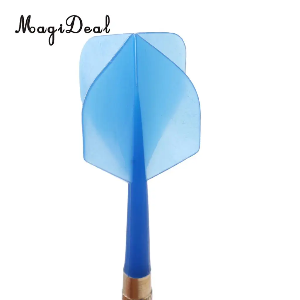 MagiDeal 14 Grams Plastic Metal Barrels Safety Soft Tip Dart for Electronic Dartboard Soft Dartboard White Red Black Blue