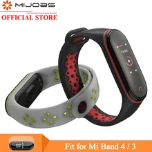 Ремешок mi jobs mi Band 4 спортивный ремешок на запястье для Xiaomi mi Band 4 силиконовый браслет для Xiaomi mi Band 3 Смарт-часы mi band 3 ремешок