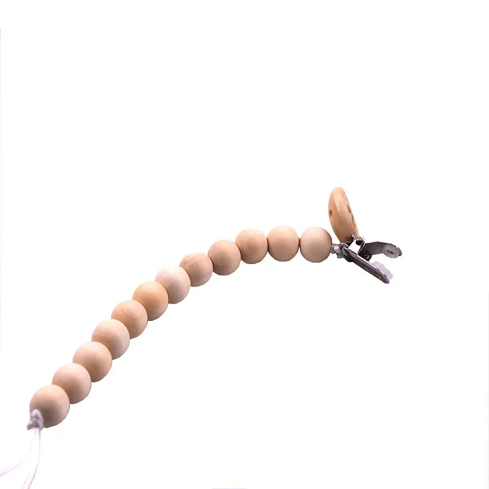New Baby Teething Soother Pacifier Holder Clip Wooden Beads Nipple Strap Chain Toddler Baby Pacifiers Leashes Cases Gifts New Baby Teething Soother Pacifier Holder Clip Wooden Beads Nipple Strap Chain Toddler Baby Pacifiers Leashes Cases Gifts