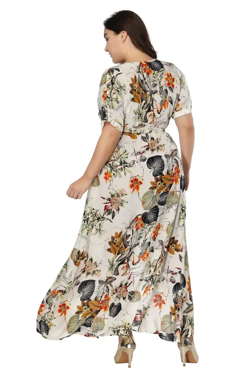 floral dress for chubby