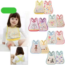 Регулируемые хлопковые детские слюнявчики с перекрестными пуговицами для малышей; Слюнявчики для детей; многоцветные Слюнявчики; 1 шт