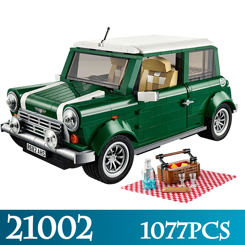 

Finger Rock 21002 1077pcs Technic MINI Cooper Car Model Builing Kits Compatible 10242 LegoINGLYS Construction Blocks Bricks Toys