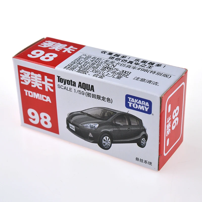 Takara Tomy Tomica 1/59 Тойота Аква металл литья под давлением модель автомобиля