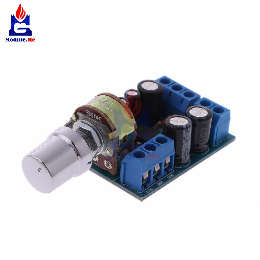 

DC 1.8 -12V TDA2822M Audio Amplifier Module 2 * 1W Dual Channel Stereo Audio Power Amplifier Board with Potentiometer Switch