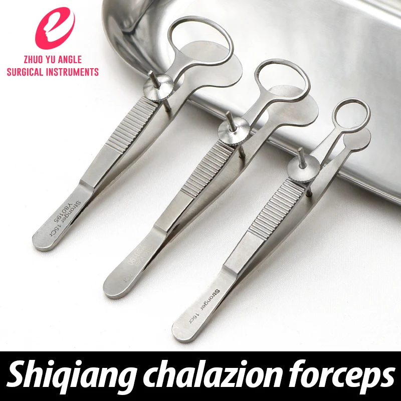 

Stainless steel granuloma clamp ophthalmologic device eyelid turning double eyelid blepharoplasty cyst forceps cyst clamp