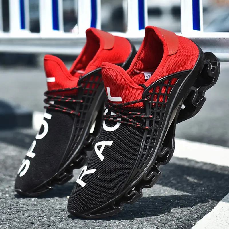 

2019 New Summer Men Running Shoes For Outdoor Comfortable Men Trianers Sneakers Bounce Men Breathable Sport Shoes Plus Size 48