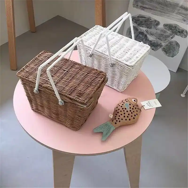 rattan baby walker