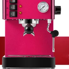 Милый красный цвет термо-блок Высокое Качество Эспрессо кофеварка бойлер капучино кофемашина с манометром