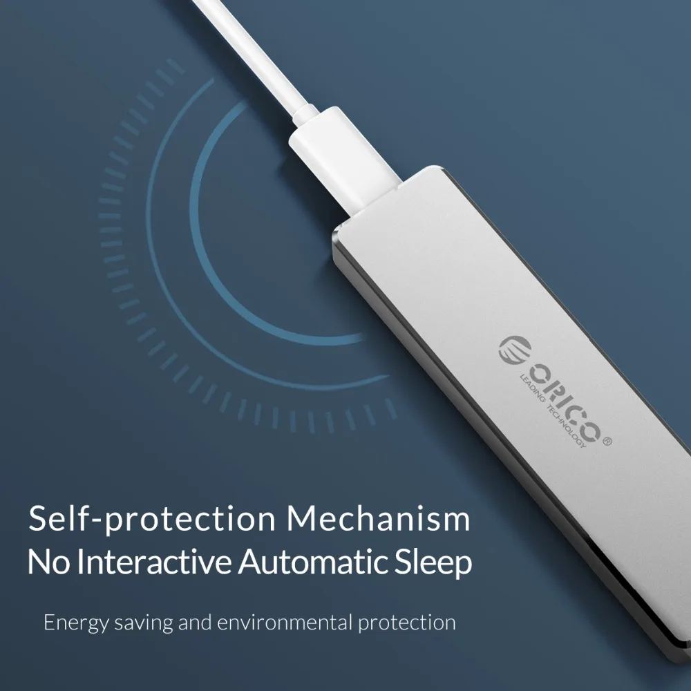  ORICO SSD Fall Gehäuse M.2 NVME Festplatte Fällen Mini Clip Push Offene Lagerung Fall 2TB M.2 Schlü