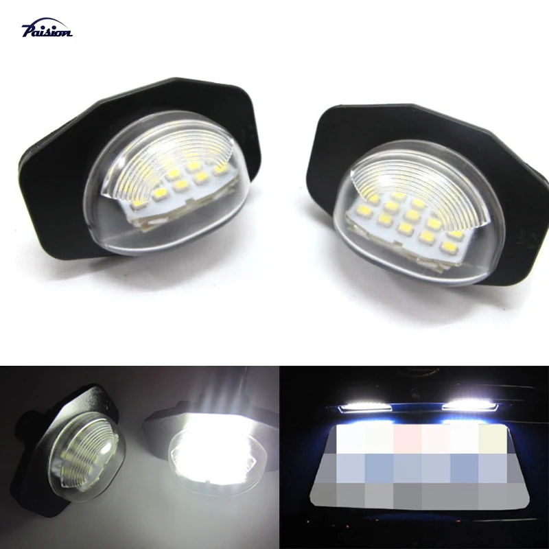 2Pcs Direct Fit LED Number License Plate Lamps Light For Toyota Corolla