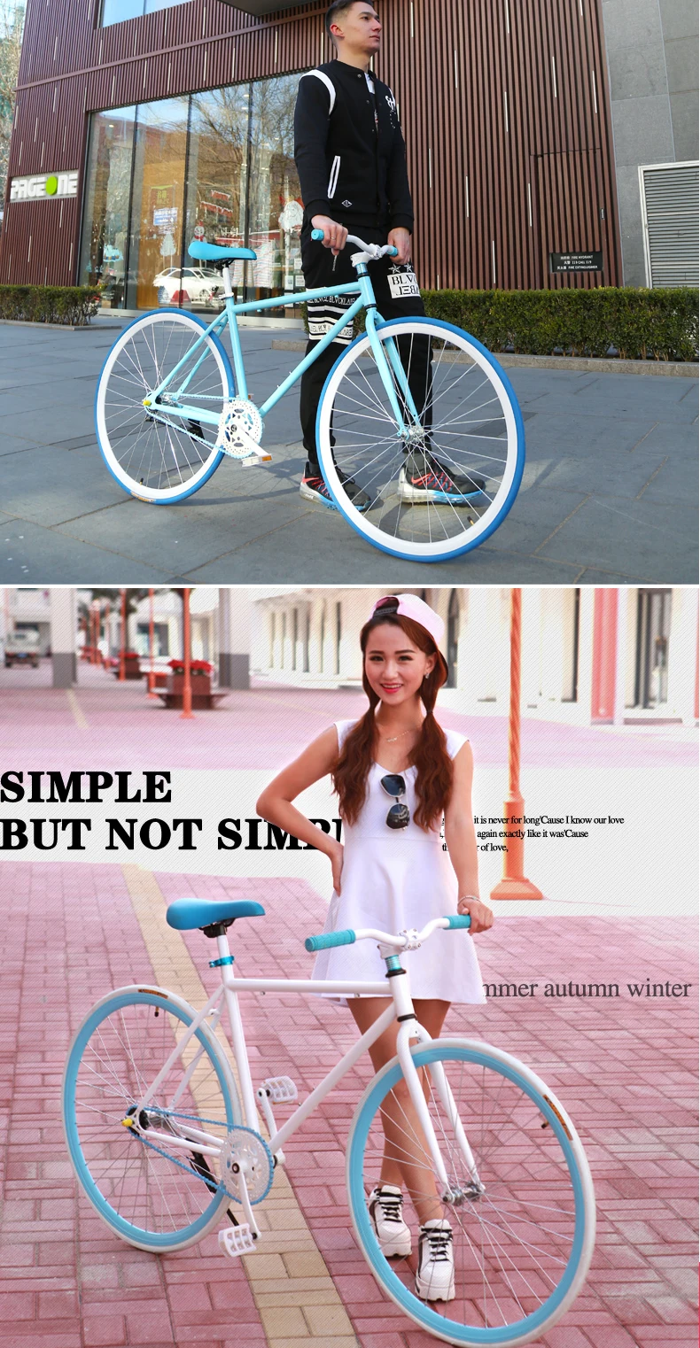 Clearance New X-front brand colorful carbon steel 26 inch fixed gear rear pedal brake bicicleta student bike road bicycle 4 Clearance New X-front brand colorful carbon steel 26 inch fixed gear rear pedal brake bicicleta student bike road bicycle 4