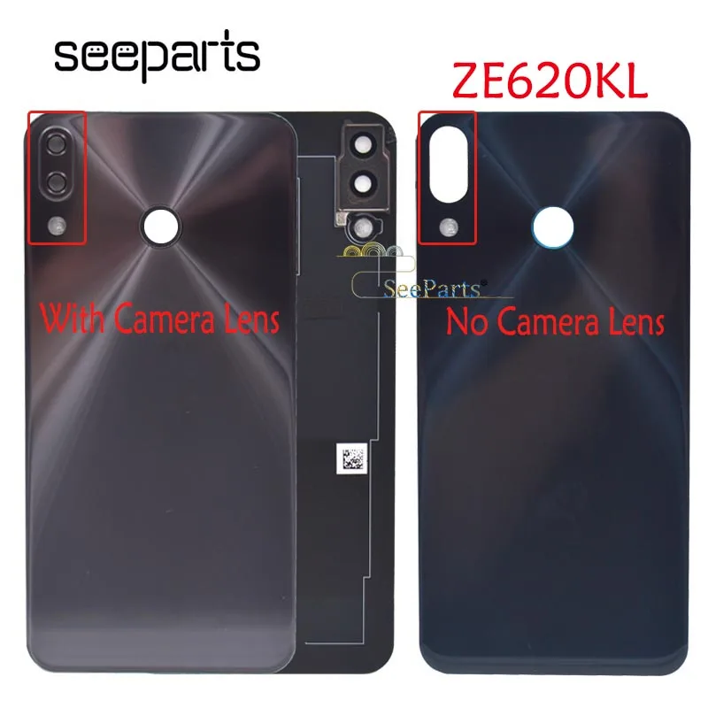 For Asus Zenfone 5 2018 ZE620KL Back Battery Cover Housing Case with Camera Lens For ASUS 1