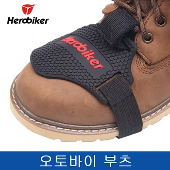 

HEROBIKER Motorcycle Shoes Cover Gear Shift Pad Professional One Pcs Motorcycle Boots Cover Moto Shoes Protective Shifter Guard