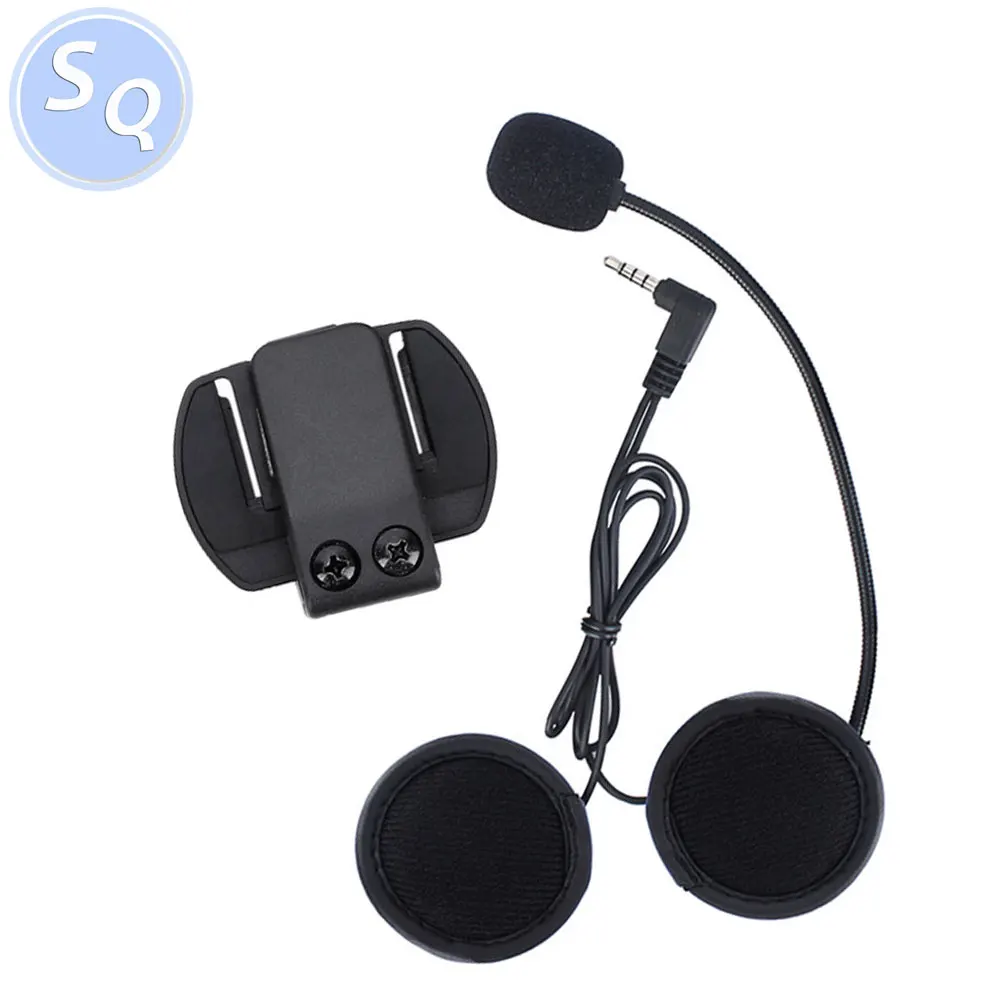 

V6 / V4 Earphone&Clip Accessory for V6 V4 Handsfree Motorcycle intercomunicador bluetooth Headset BT Interphone