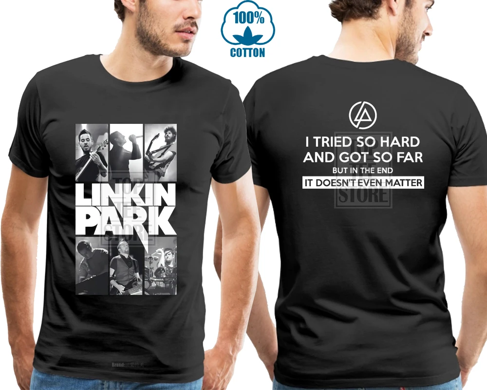 Новая футболка Linkin Park Tribute, Мужская черная футболка, размер S до 4Xl