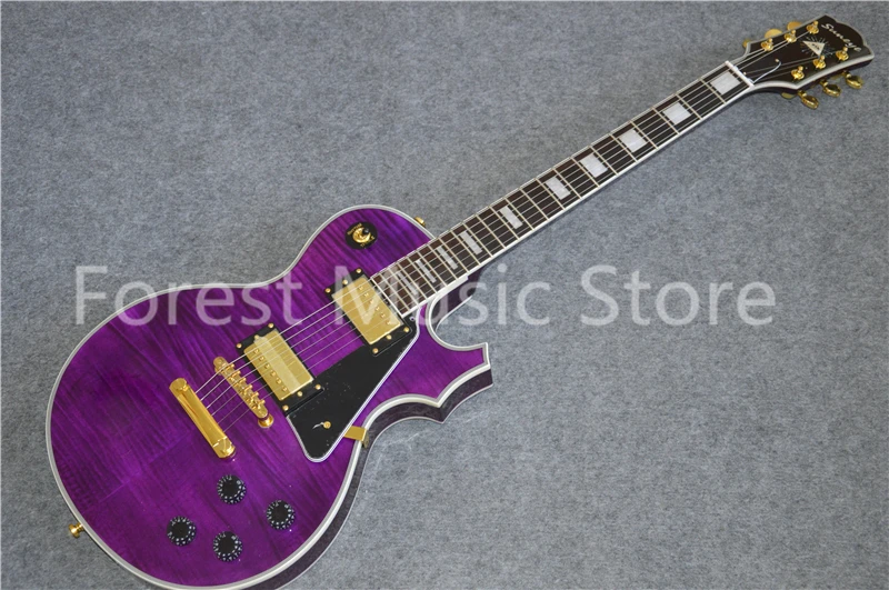 

Hot Sale China OEM Purple Suneye LP Custom Style Guitar Electric Solid Mahogany Guitar Body & Kit Left Handed Available