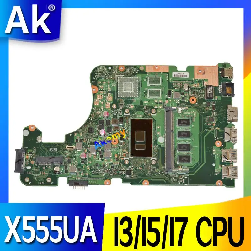 X555UA материнская плата 4 Гб RAM I3/I5/I7 для For Asus X555 X555U X555UV ноутбука плата|Компьютерные