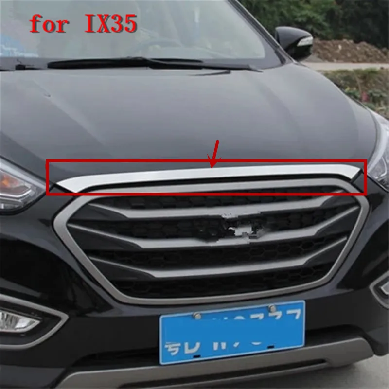 Для Hyundai IX35 2010 2015 высокое качество АБС хром передняя решетка крышка двигателя