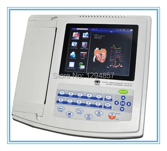 

DHL free shiping CONTEC ECG1200G  Electrocardiograph desktop 12-lead Cardiology EKG Heart Rate Monitor,12 Channel ECG Monitor