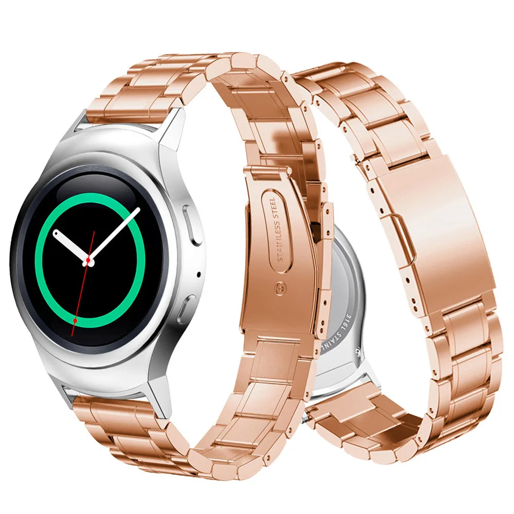 Ремешок для часов из нержавеющей стали с адаптером разъема Samsung Gear S2 RM 720 Soprt SM R720