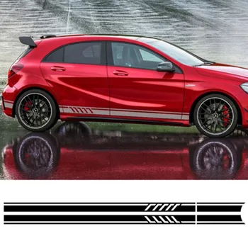 

Hot Sticker Decal Vinyl Rocker Panel Stripes Universal No Degumming No Fading Car Sticker BX