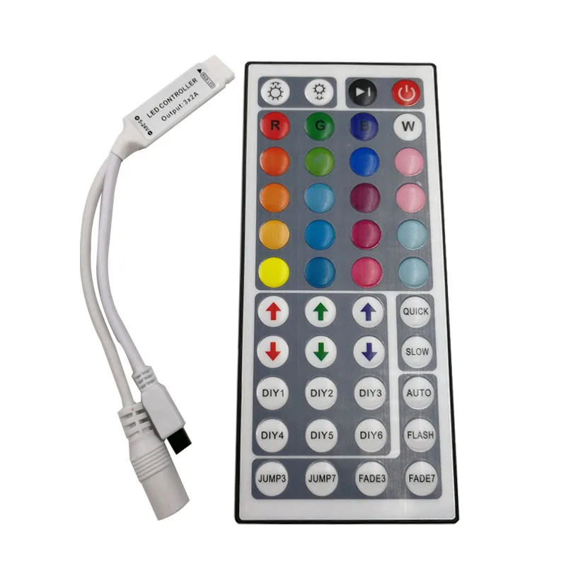 

24Keys 44keys LED RGB Controller DC12V IR Remote Controller for SMD 3528 5050 RGB LED Strip Lights