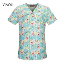 Больничный медицинский уход одежда для медицинского персонала стоматологическая клиника скрабы Топы Pet doctor униформа медсестры салон красоты печать рабочие Топы