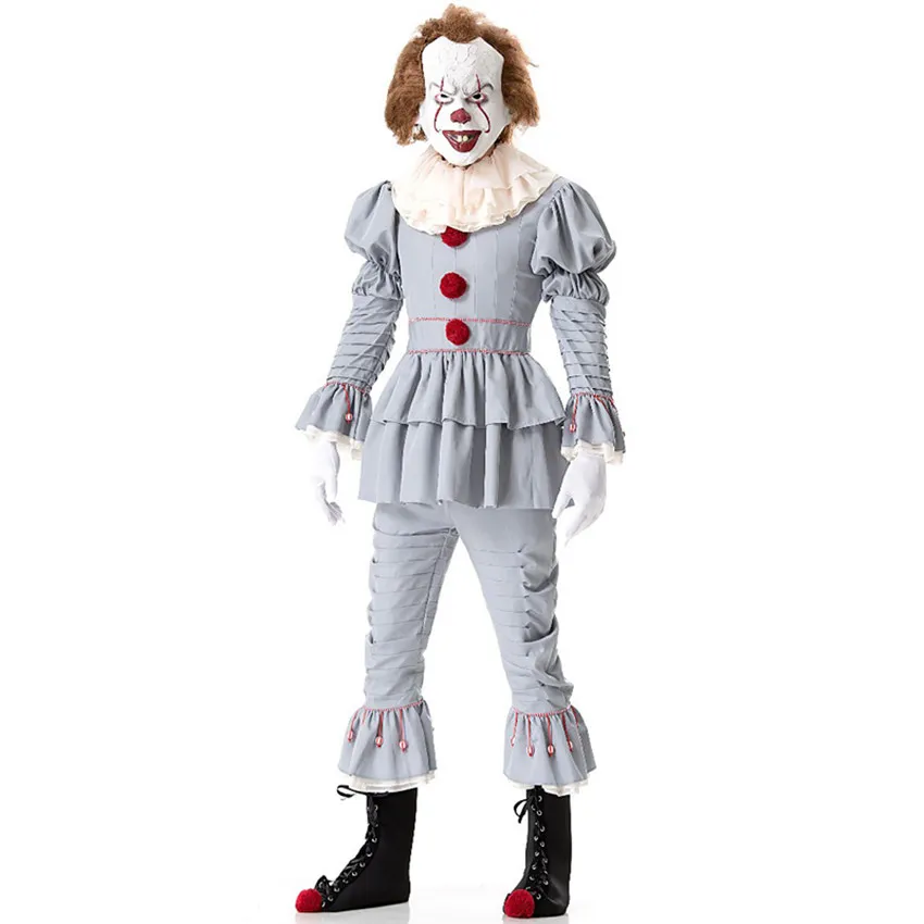 Костюм клоуна для женщин костюм Джокера Стивена Кинга It Pennywise необычный наряд