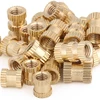 100pcs/lot M2 M2.5 M3 Copper Inserts Brass Double Pass Knurl Nut Embedded Fastener Spacing Nuts C0085 ► Photo 2/2