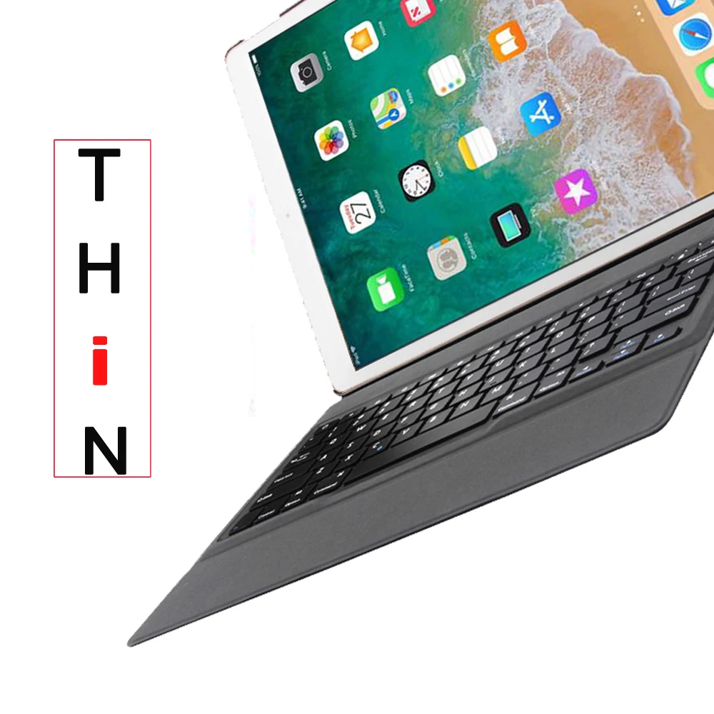 Ультратонкий чехол для клавиатуры iPad 9 7 2017 5 го поколения A1822 A1823 тонкий Pu кожаный