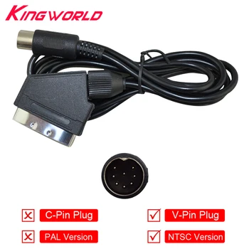 

V-Pin Plug NTSC US Scart Cable Audio Video AV Cable for SEGA Mega Drive for Genesis 1