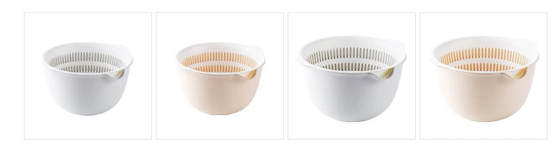 LIYIMENG Multifunctional Washing Double Layer Drain Basket Vegetables Fruit Storage Organizer B2