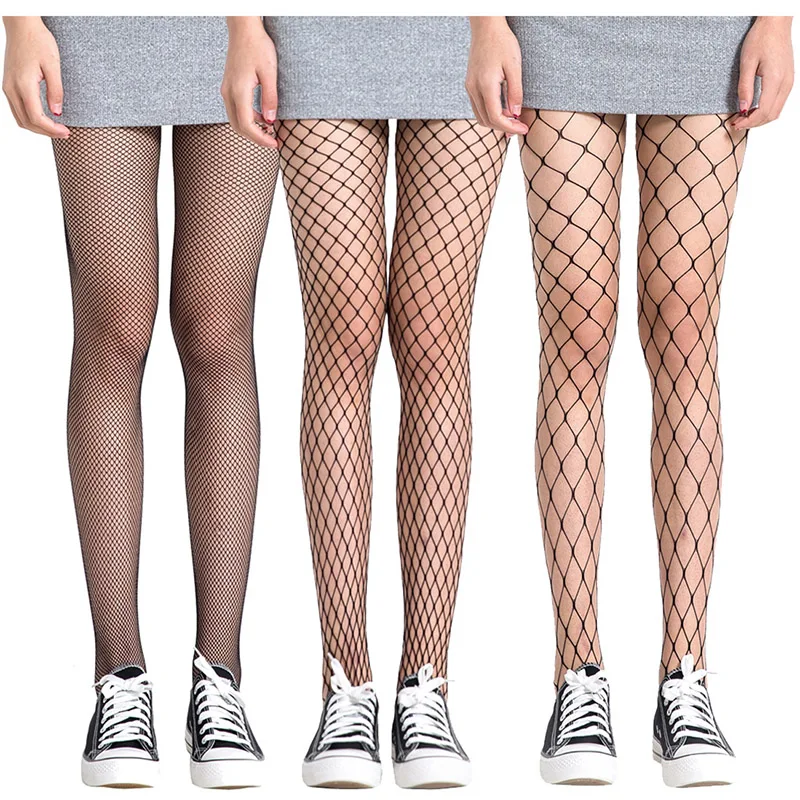 

3 Pack Sexy Women Fishnet Stretchy Rhinestone Nylon Lady Stockings Long Fish Net Lingerie Hosiery for Party Club Wearing