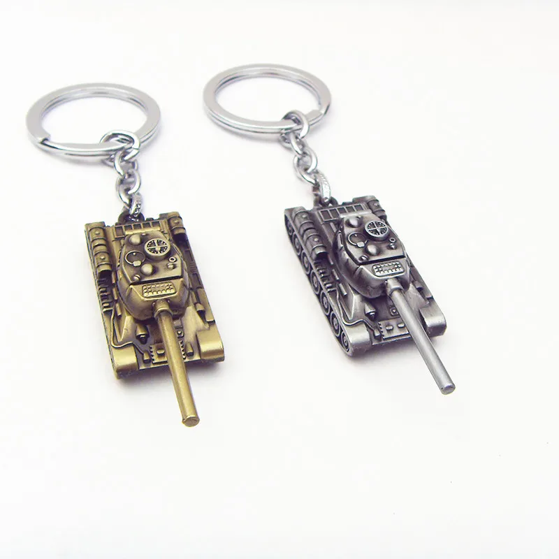 

2 Color 3D World of Tanks Keychain Tank Amunition Bullet Keychain