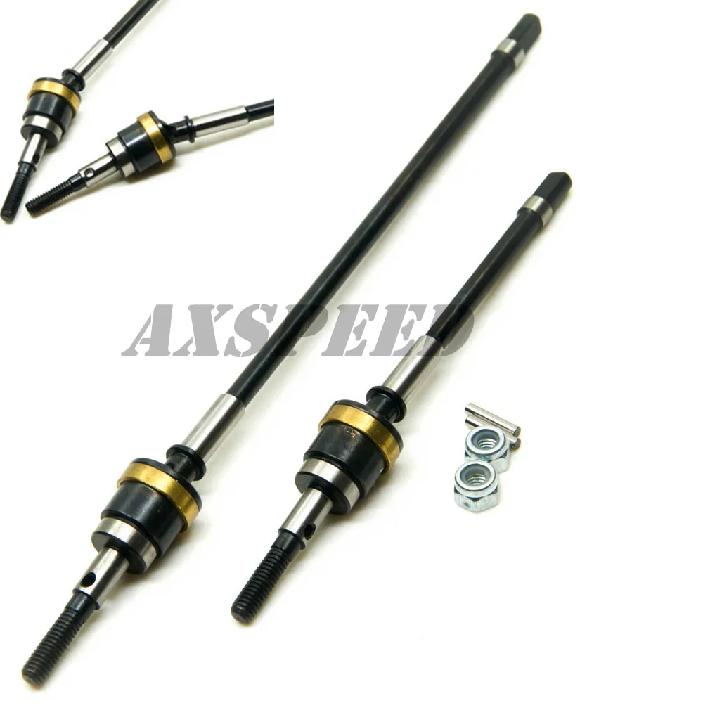 1 Pair AXIAL Wraith Front Turn CVD Alloy Drive Shaft Steel Front Axle For RC Crawler Car Off Road Truc 1 Pair AXIAL Wraith Front Turn CVD Alloy Drive Shaft Steel Front Axle For RC Crawler Car Off Road Truc