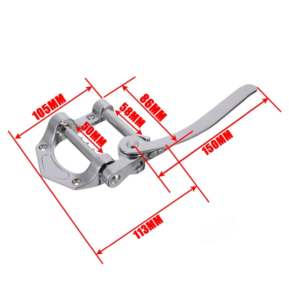 Mayitr Подкова B5 стиль Струнодержатель тремоло блок Vibrato для SG LP Tele гитары электрогитары Запчасти и аксессуары Металл Серебро